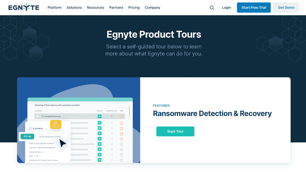Egnyte Product Tours
