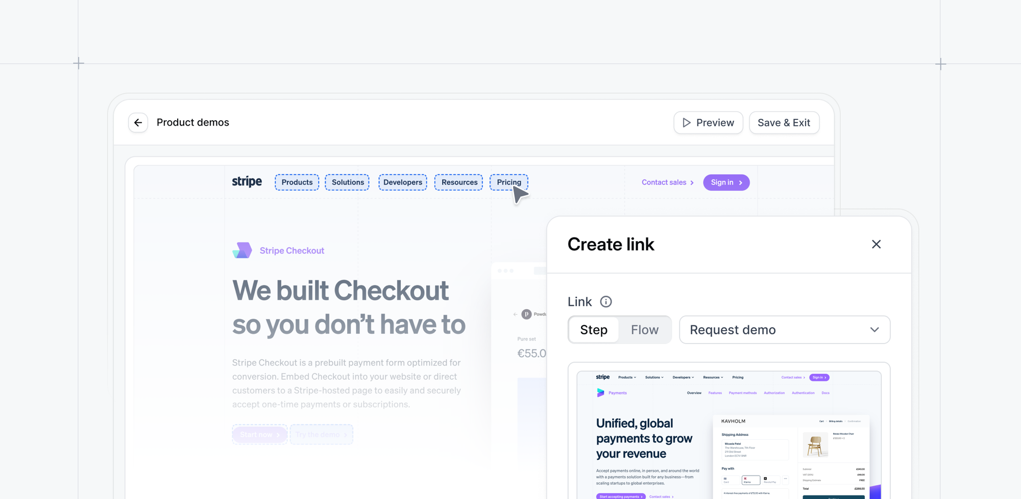 Demos for the entire sales process