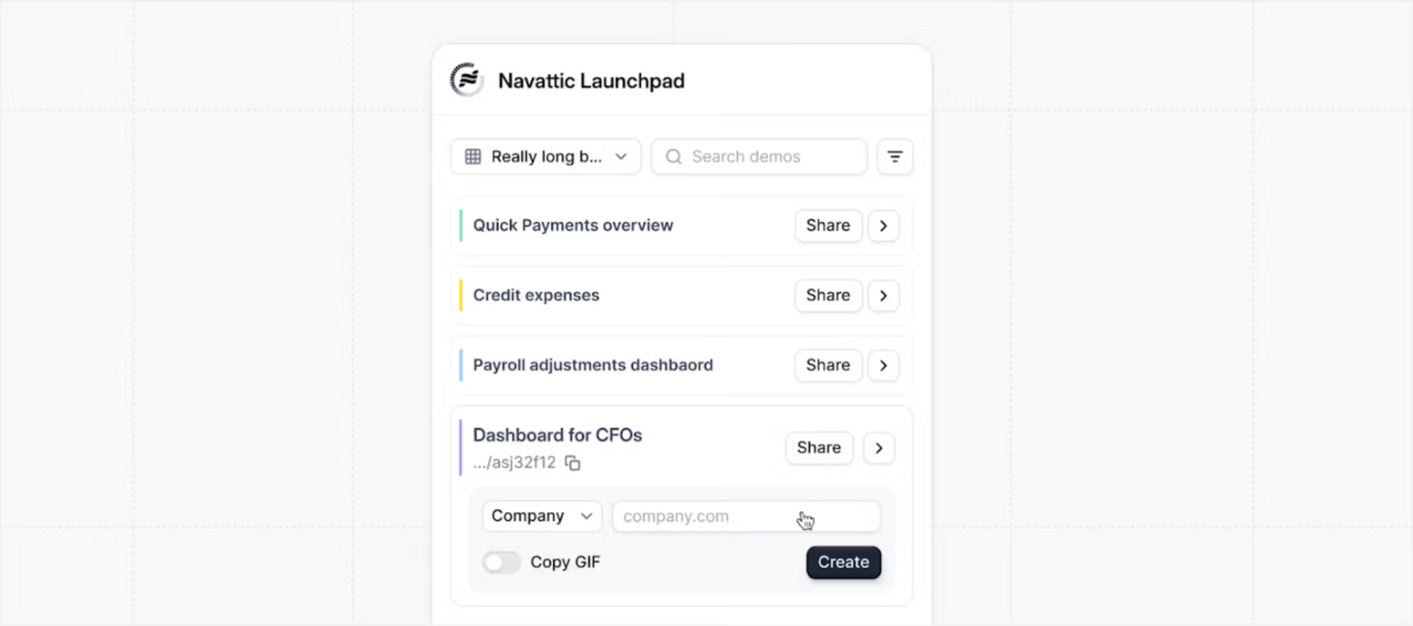 Navattic's Launchpad