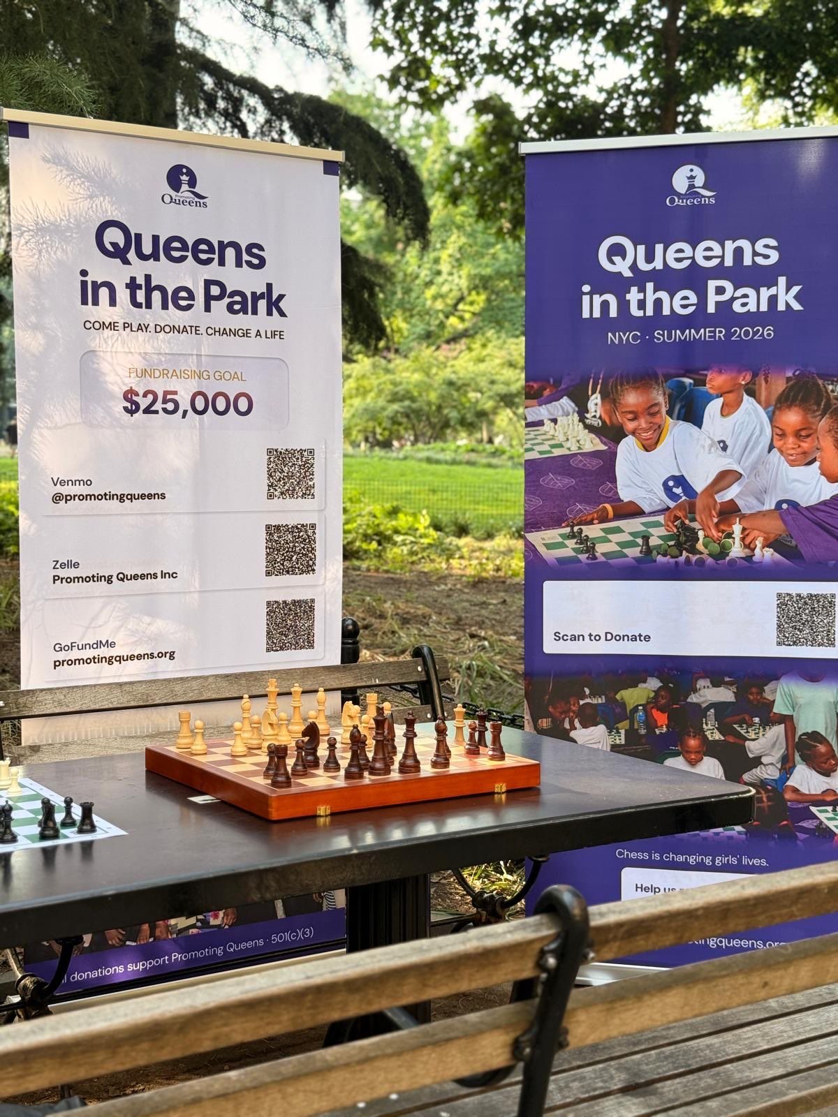 Our First Fundraiser Was a Chessboard in a Park