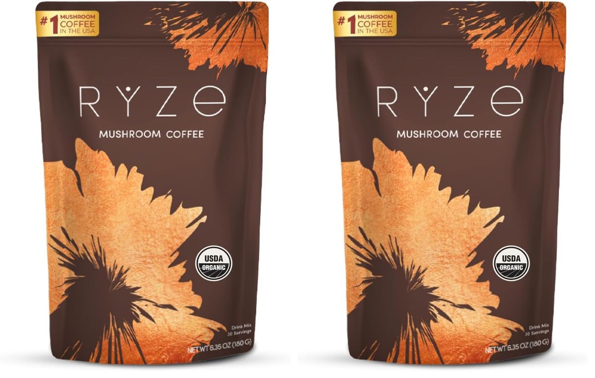 RYZE Mushroom Coffee Bright and Smooth 30-serving pouch