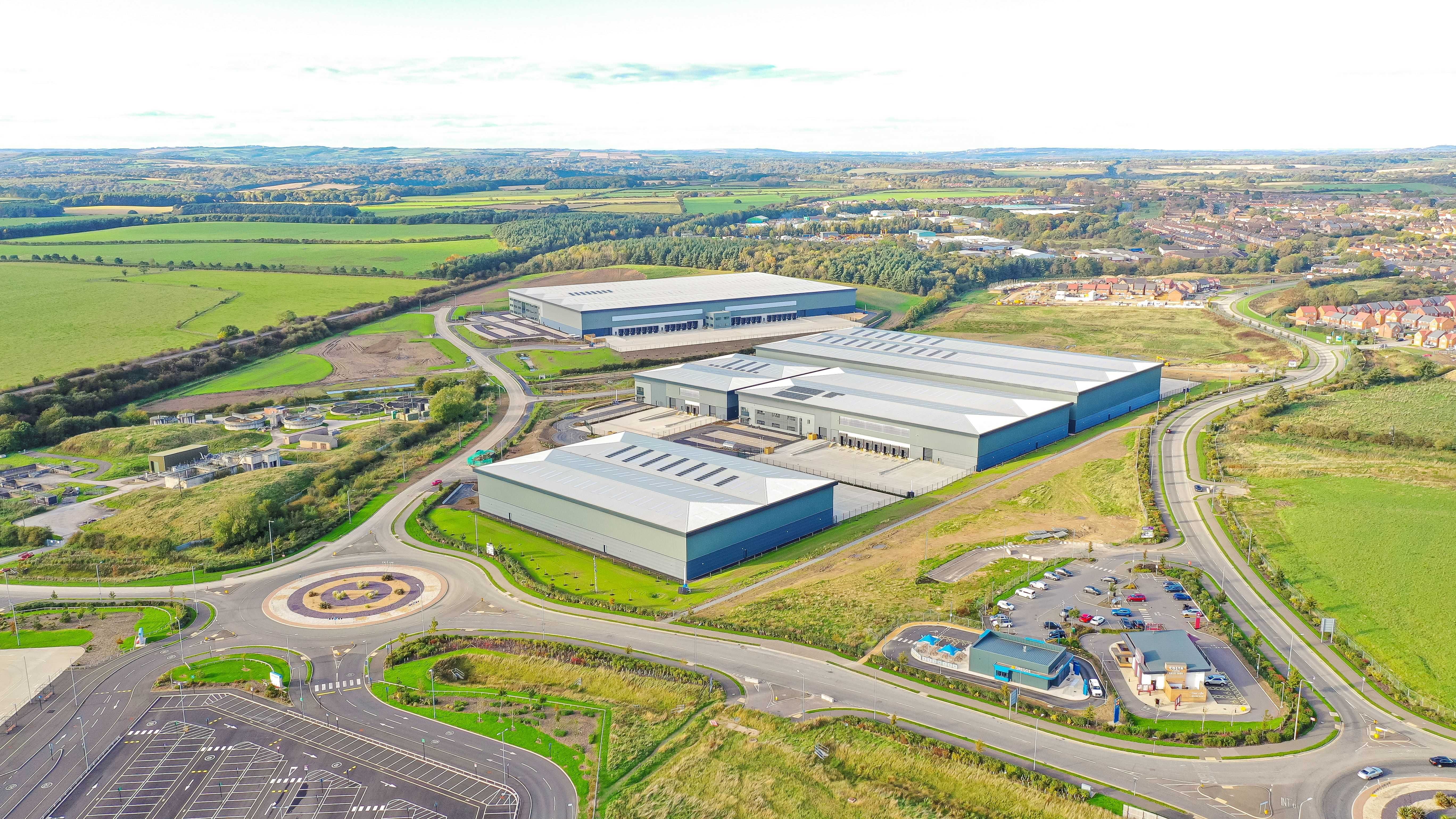 Connect at Integra 61, Durham aerial phot