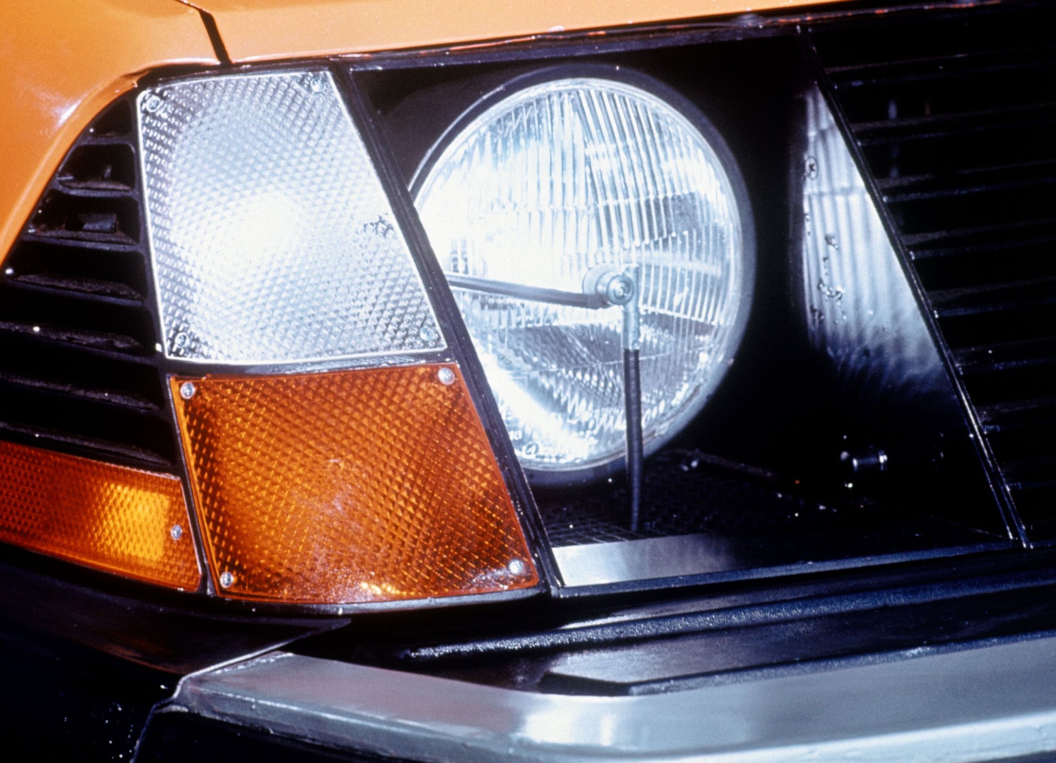 photo of a car light