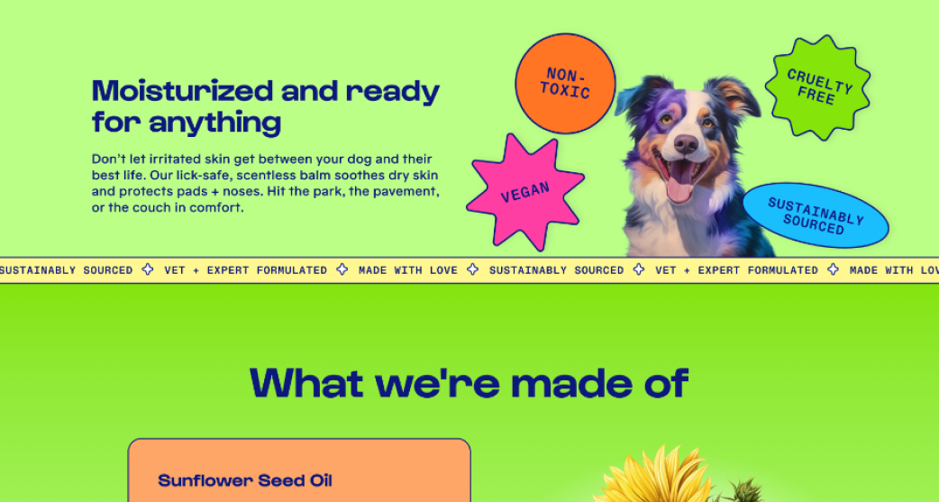 Dirty Dog Beauty Club home page