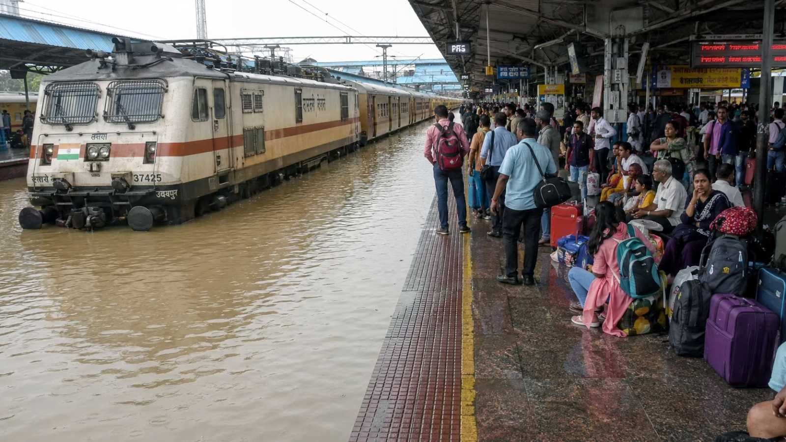 मुंबई की मूसलाधार बारिश से राजस्थान का रेल नेटवर्क बेहाल, ये 24 से अधिक ट्रेनें रद्द, देखिए लिस्ट