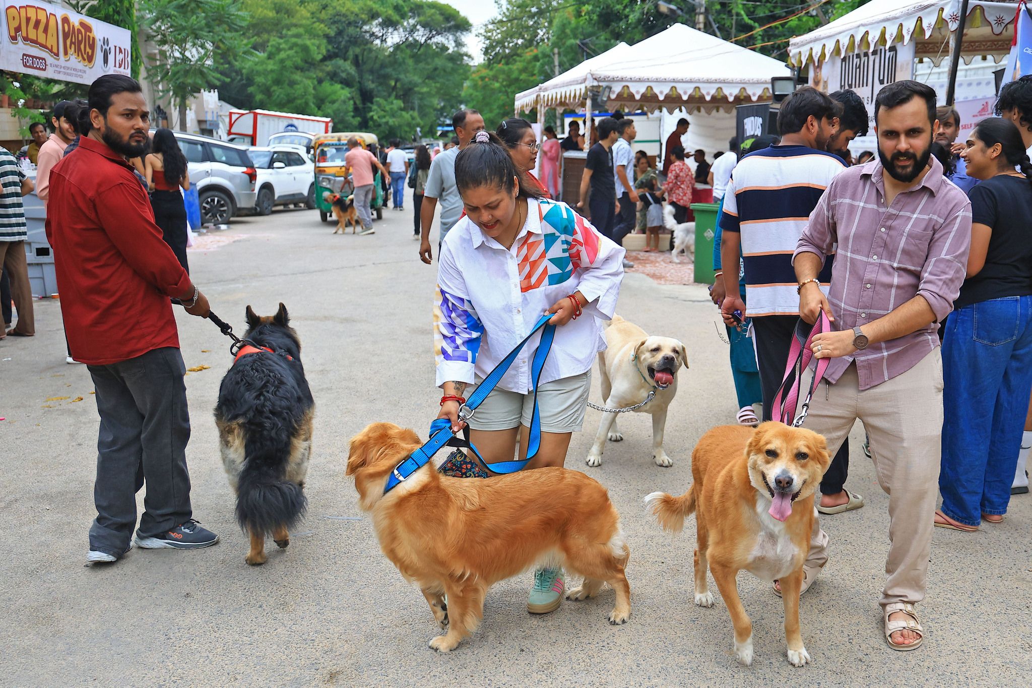 भारत के जयपुर में आयोजित विशाल पशु मेले का आयोजन