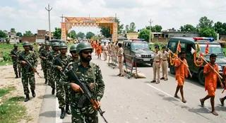 कुलगाम आतंकी हमले के बाद यूपी में हाई अलर्ट, कांवड़ यात्रा मार्गों की बढ़ाई गई सुरक्षा - up high alert after kulgam terror attack security tightened
