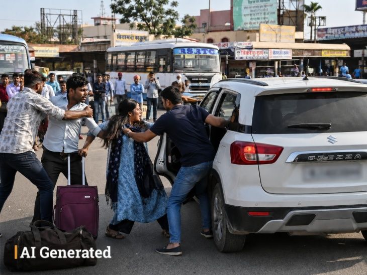 पति के सामने पत्नी किडनैप, थाने जाकर बोली-मैंने प्लानिंग की: शादी के बाद ससुराल नहीं गई; आरोप- परिवार ने घर में कैद करके रखा - Jaipur News