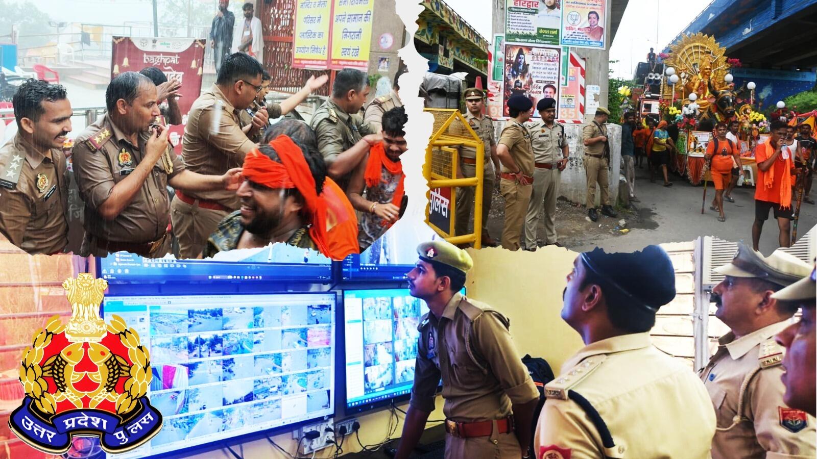 'यूपी में घुसते ही मजा आ गया', 4.5 करोड़ कांवड़ियों ने UP पुलिस को सराहा, खाकी ने ऐसे संभाली भोलों की फौज