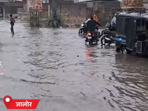 राजस्थान में भारी बारिश: नाना-दोहिती की मौत, 11 इंच बरसात