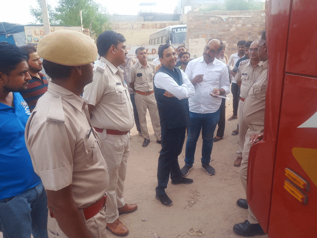 नियम तोड़ने वाली बसों पर सख्ती: जोधपुर में जजों के निरीक्षण में 6 प्राइवेट बसें सीज