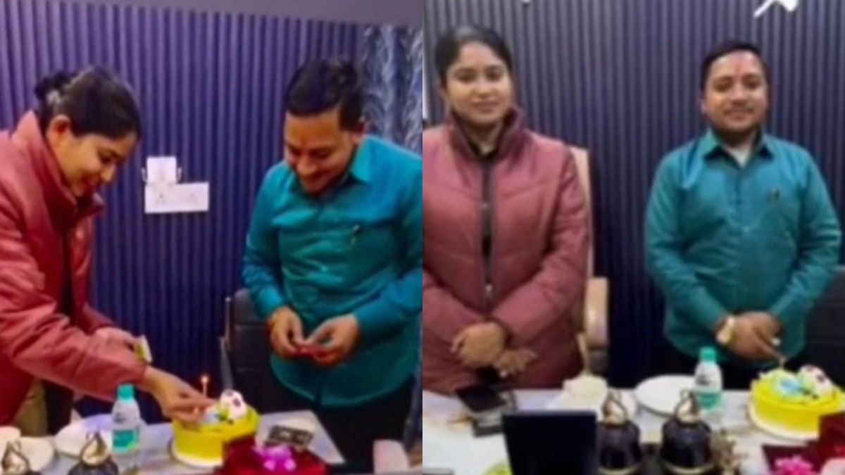 मेरठ हनी ट्रैप केस: फर्जी पुलिस अफसर का 'असली' दबदबा? गिरफ्तार राहुल पाल का महिला CO संग केक काटते वीडियो वायरल