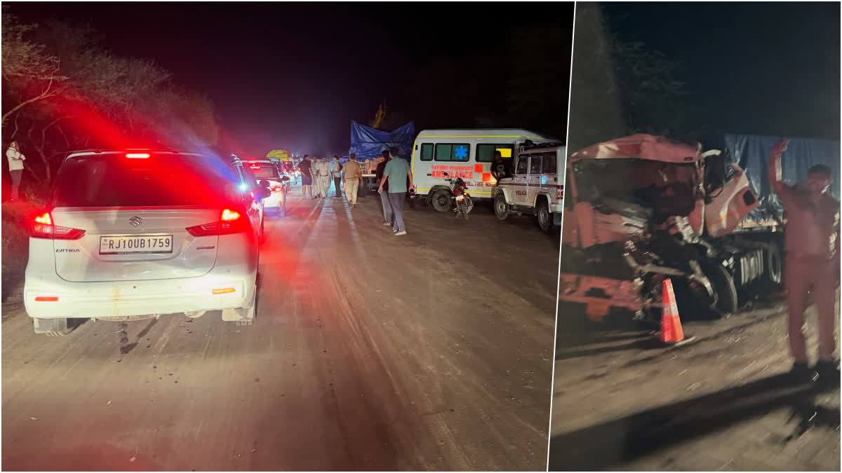 Sikar Road Accident : जयपुर-बीकानेर हाईवे पर 6 वाहनों की भिड़ंत, ट्रोला चालक की मौत
