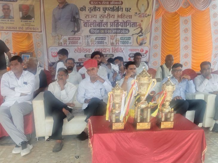 निमोद में राज्य स्तरीय महिला वॉलीबॉल प्रतियोगिता: राजस्थान पुलिस की टीम ने बीकानेर को हराकर खिताब अपने नाम किया - Nimod (Molasar) News