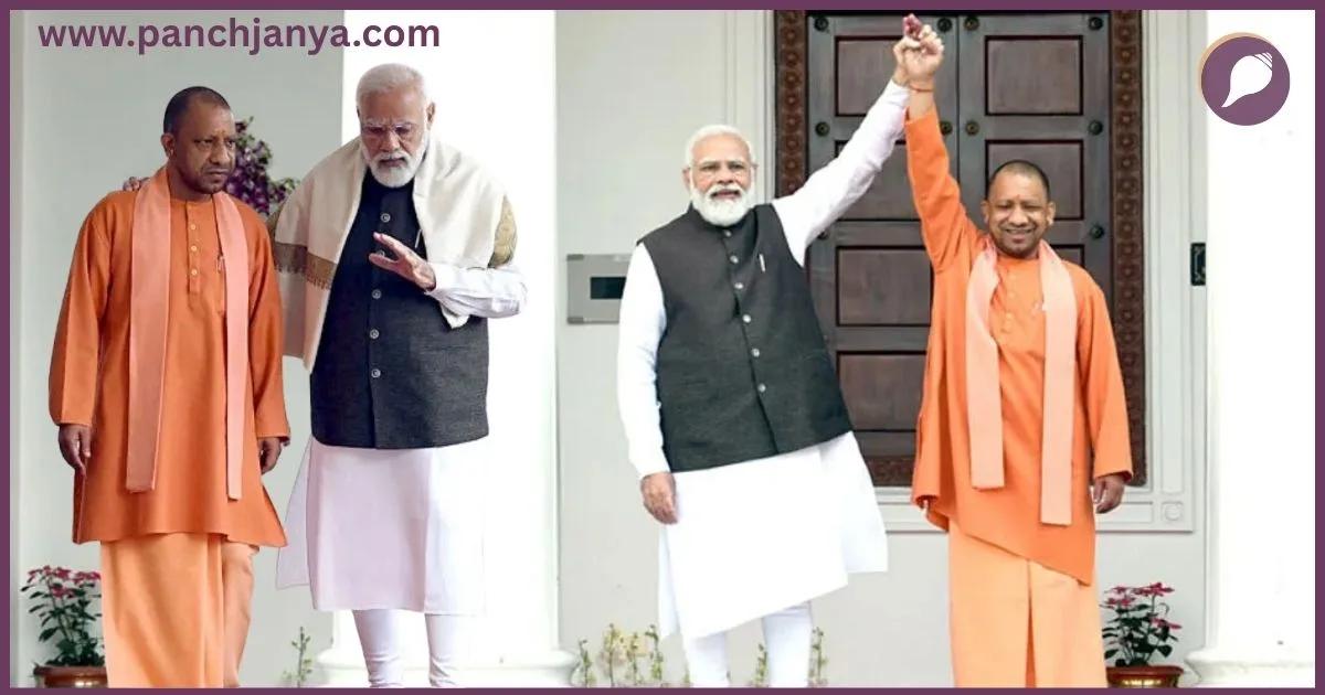 "मोदी बनाम योगी" के फर्जी नैरेटिव में उलझा वामपंथी पोर्टल: आंकड़ों की आड़ में छिपाई योजना प्रचार की सच्चाई!
