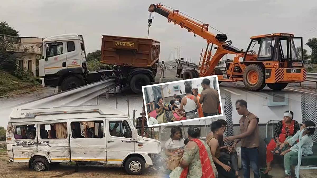 राजस्थान सदमे में: चूरू में पर्यटक वाहन और ट्रेलर के बीच भीषण टक्कर में 3 की मौत, 15 घायल