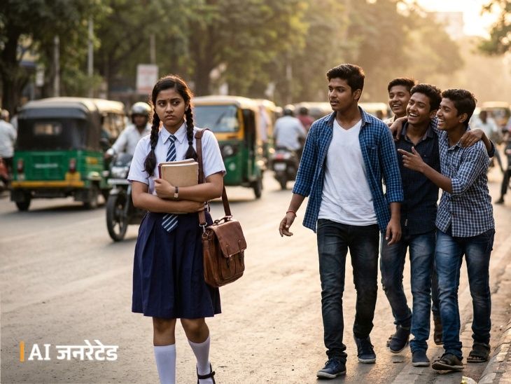 दोस्त के साथ मिलकर नाबालिग-लड़की का पीछा करता था आरोपी: अश्लील हरकतों का विरोध करने पर करता था मारपीट, पड़ोसी गिरफ्तार - Jaipur News