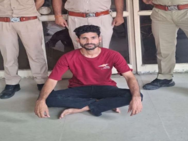जयपुर पुलिस का इनामी बदमाश हरियाणा में छिपा था: फरारी के दौरान मर्डर कर जेल गया, फेसबुक रील बनाने के शौक ने पकड़वा दिया - Jaipur News