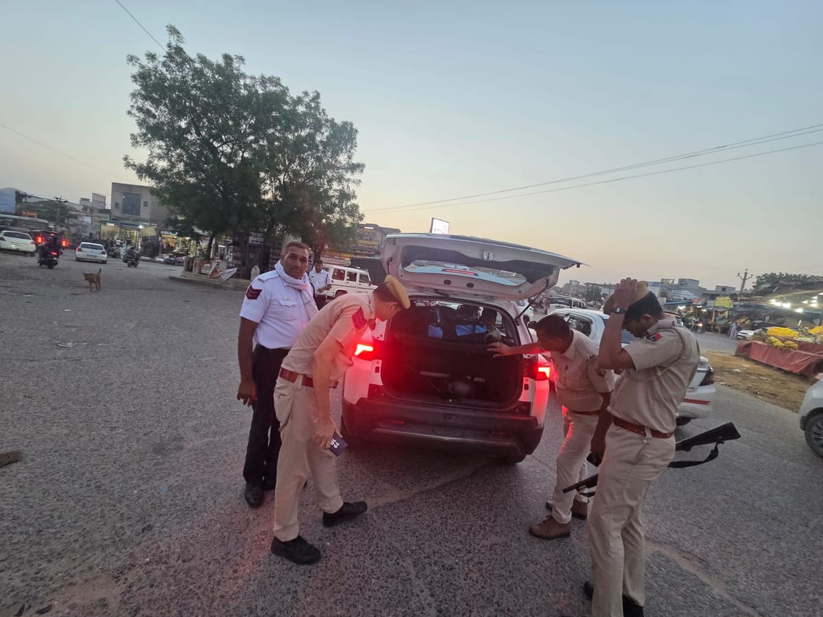 राजस्थान में पुलिस की बड़ी नाकाबंदी कार्रवाई, 727 चेकपोस्ट पर हजारों वाहनों की जांच