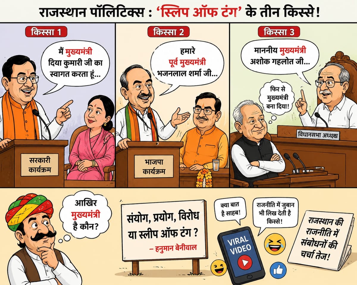 राजस्थान की राजनीति में संवाद का गलत अर्थ