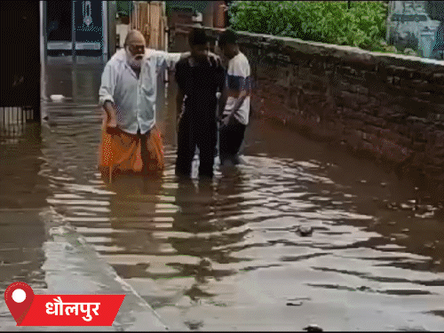 धौलपुर में घरों में पानी घुसा, भरतपुर में 3-इंच बारिश: अलवर में नदी उफनीं, कोटपूतली-बहरोड़ में मूसलाधार पानी बरसा; 2 दिन भारी बरसात का अलर्ट - Jaipur News