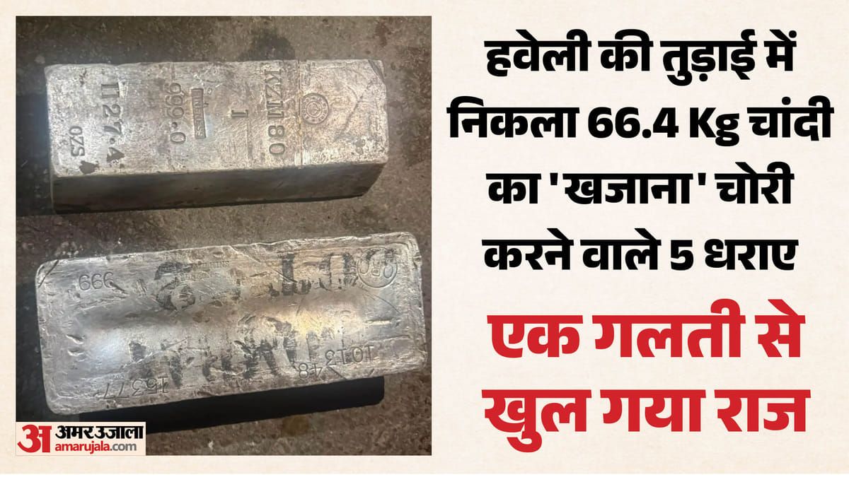 जयपुर खजाना कांड में हो गया खुलासा: हवेली की तुड़ाई में निकली 66.4 किलो चांदी,10 महीने बाद खुला राज