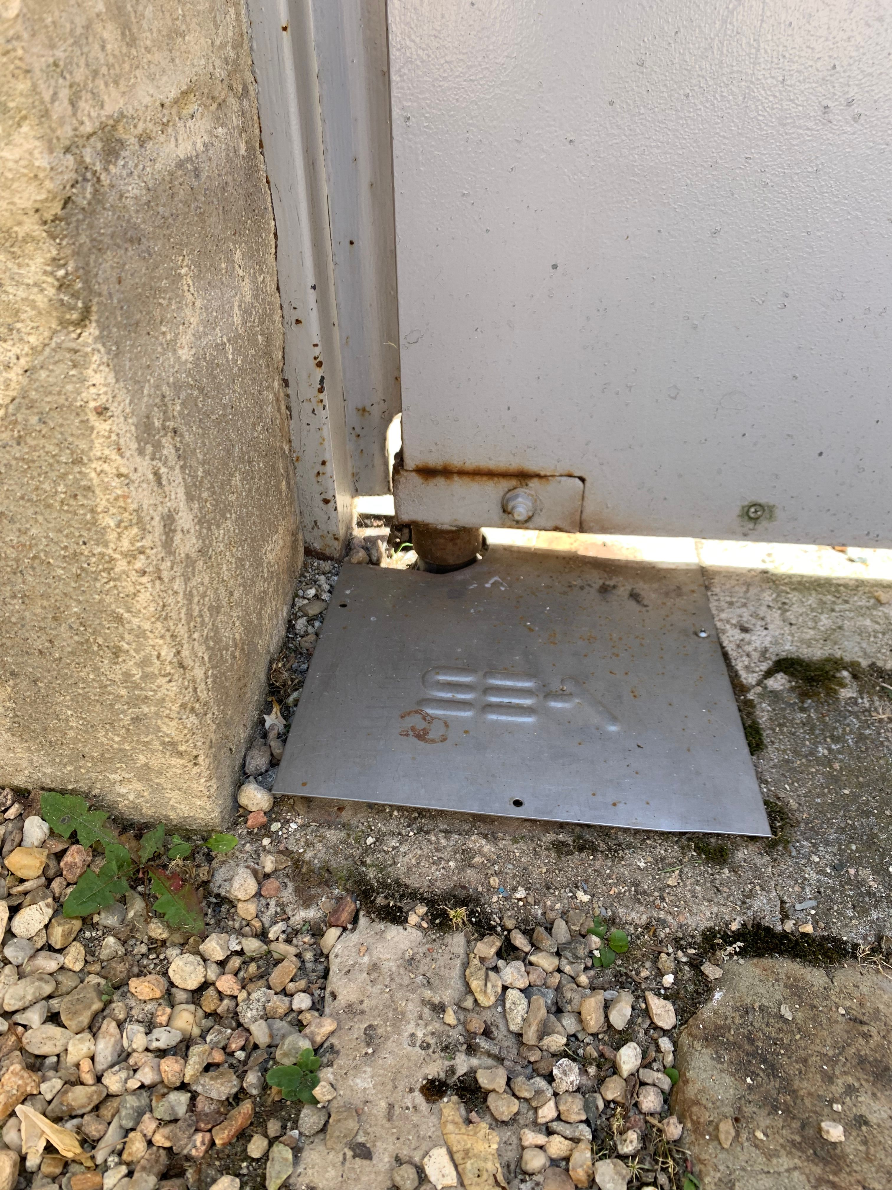 Caisson moteur portail enterré