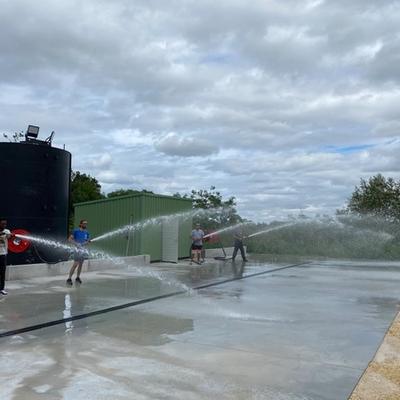 Essai sécurité incendie chantier