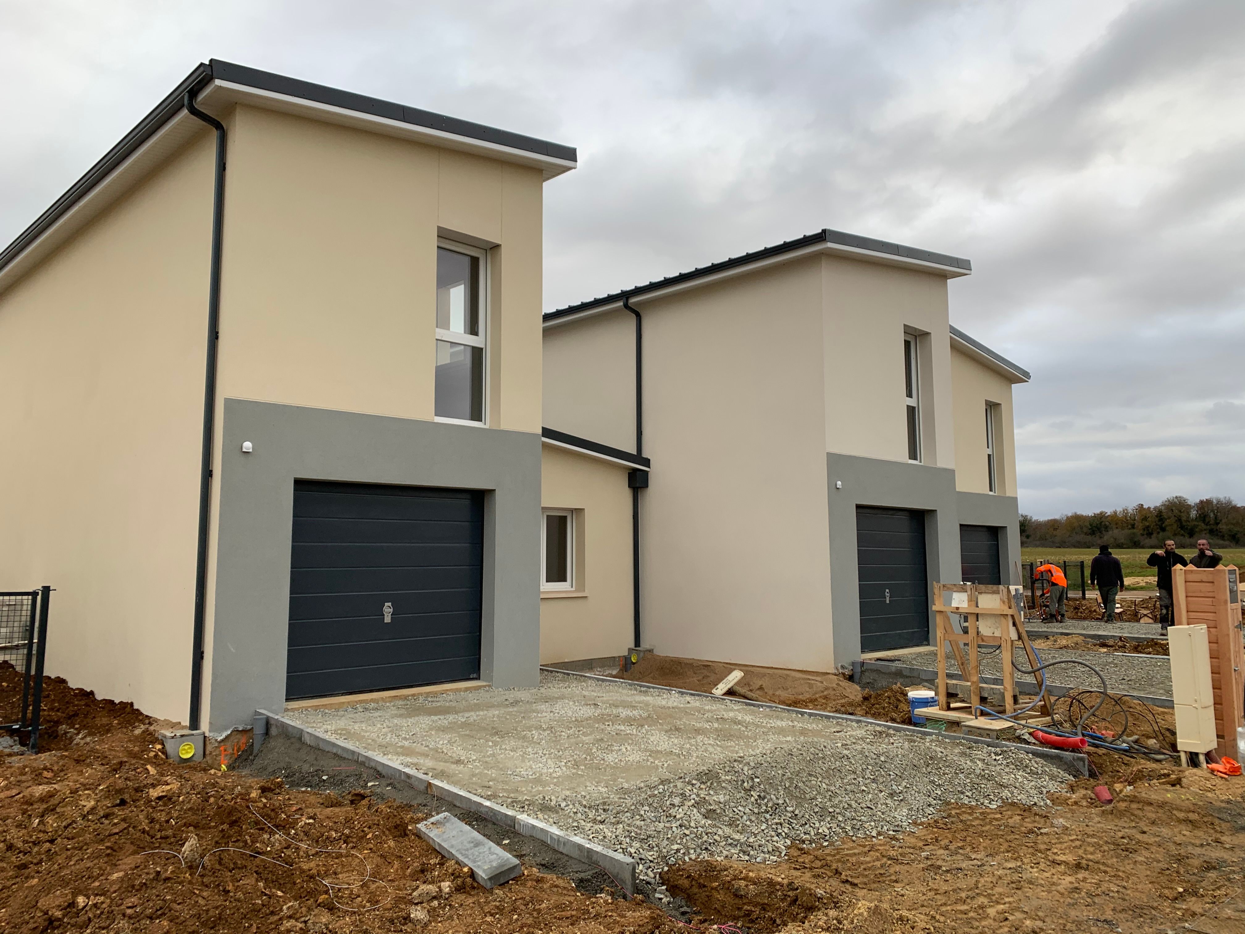 Chantier construction maisons neuves