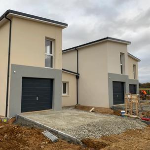 Chantier construction maisons neuves