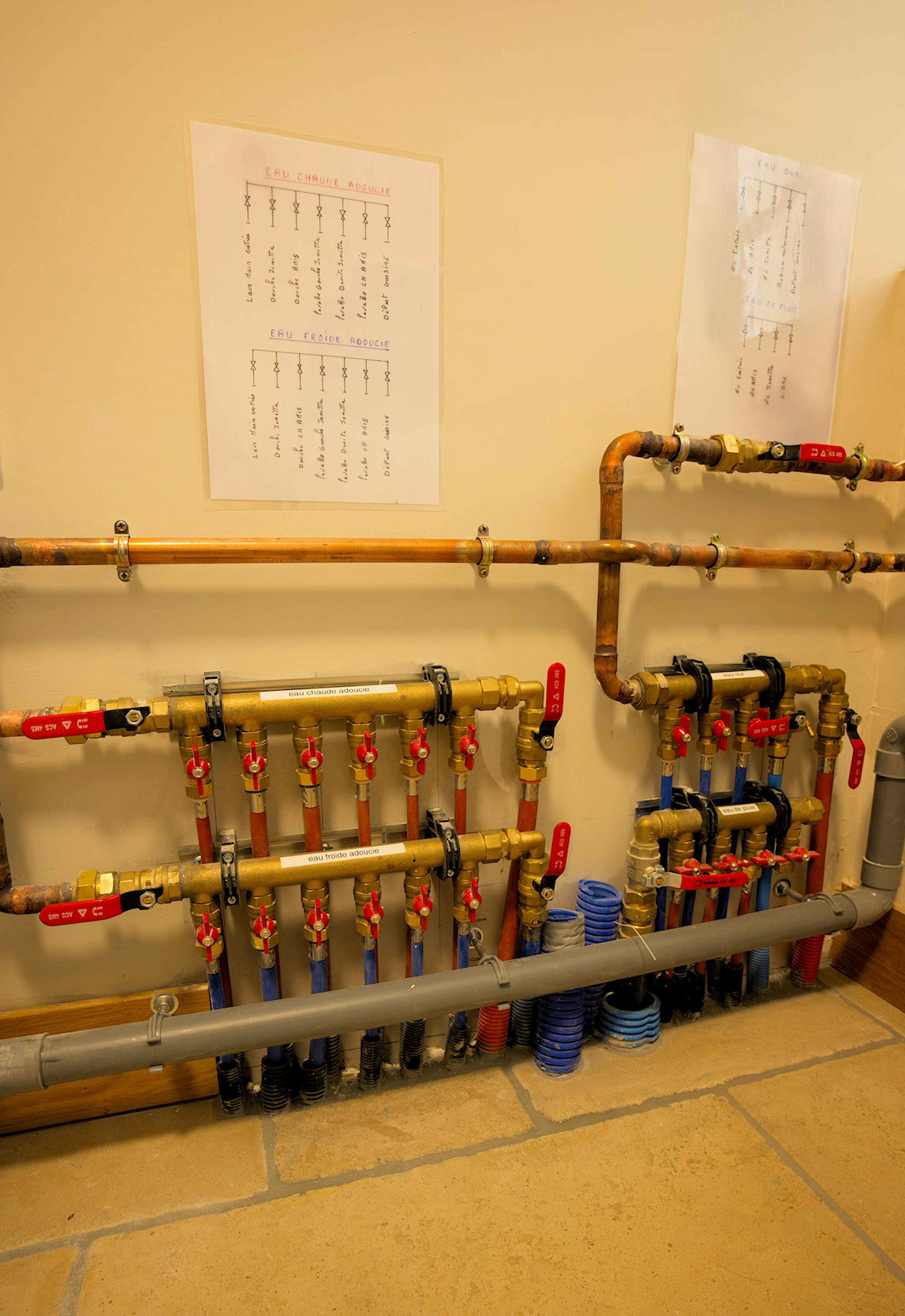 Réseau adoucisseur collecteurs