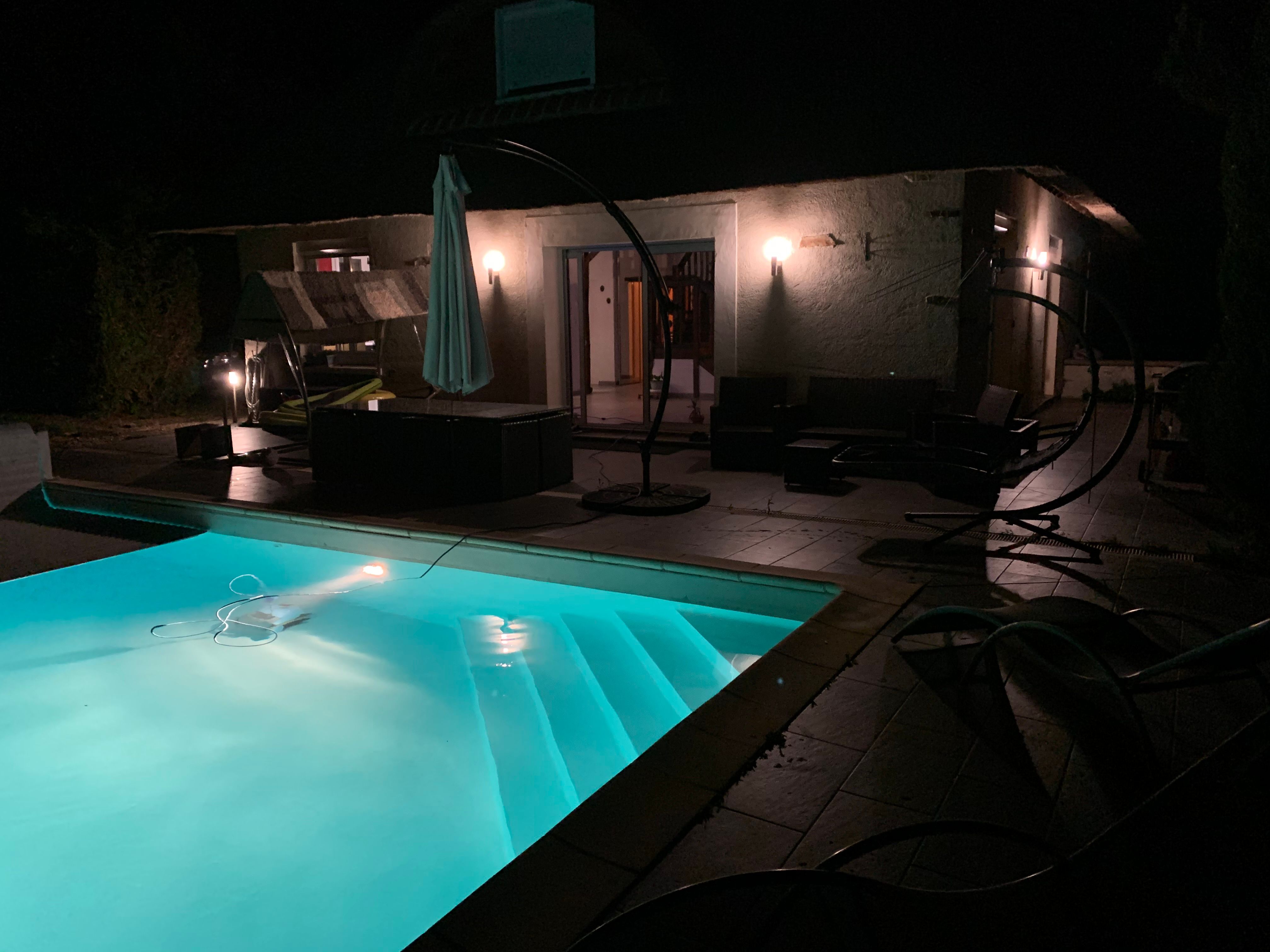 Eclairage exterieur Piscine