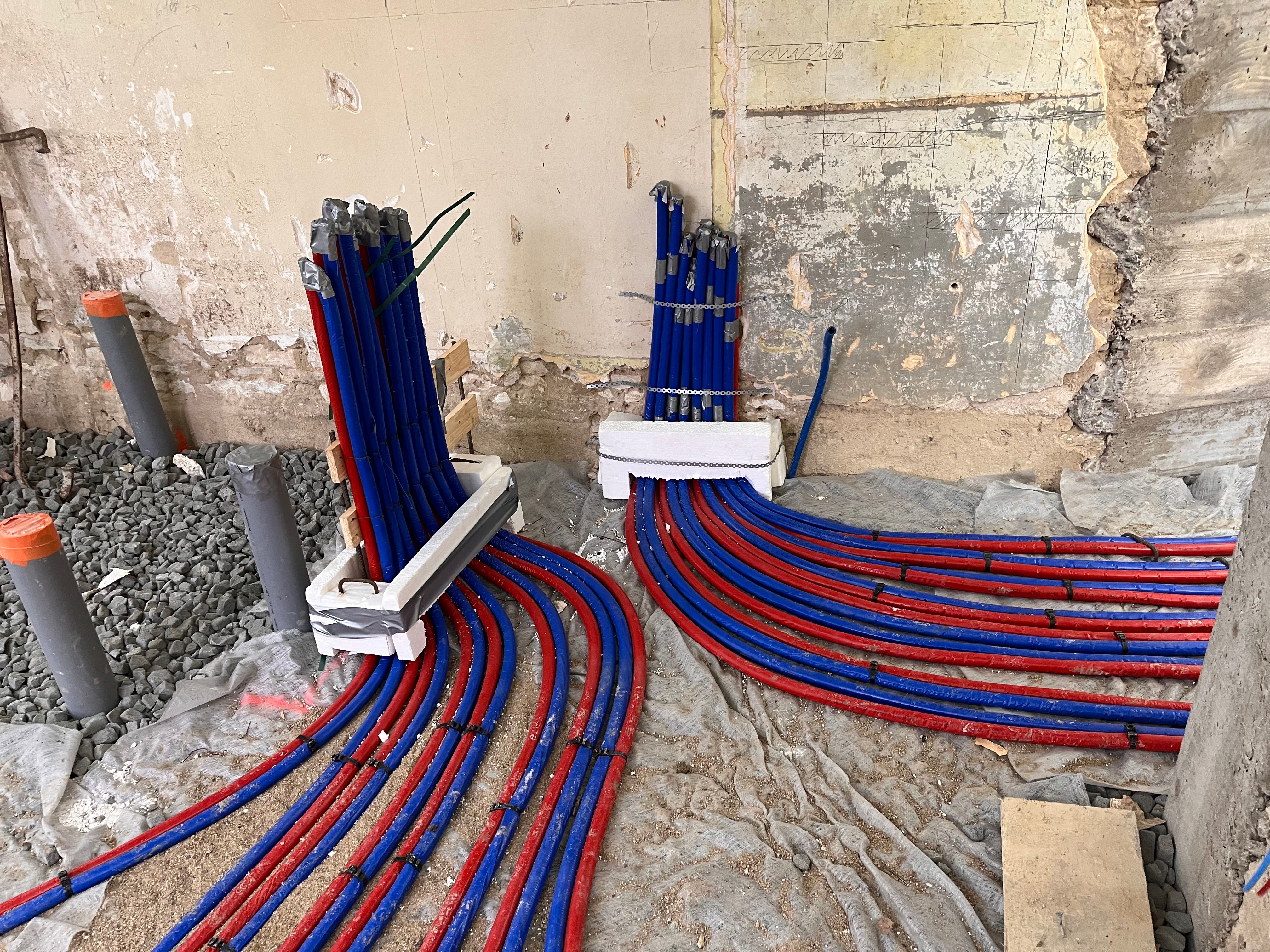 Installation plancher chauffant