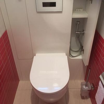 WC suspendu avec douchette