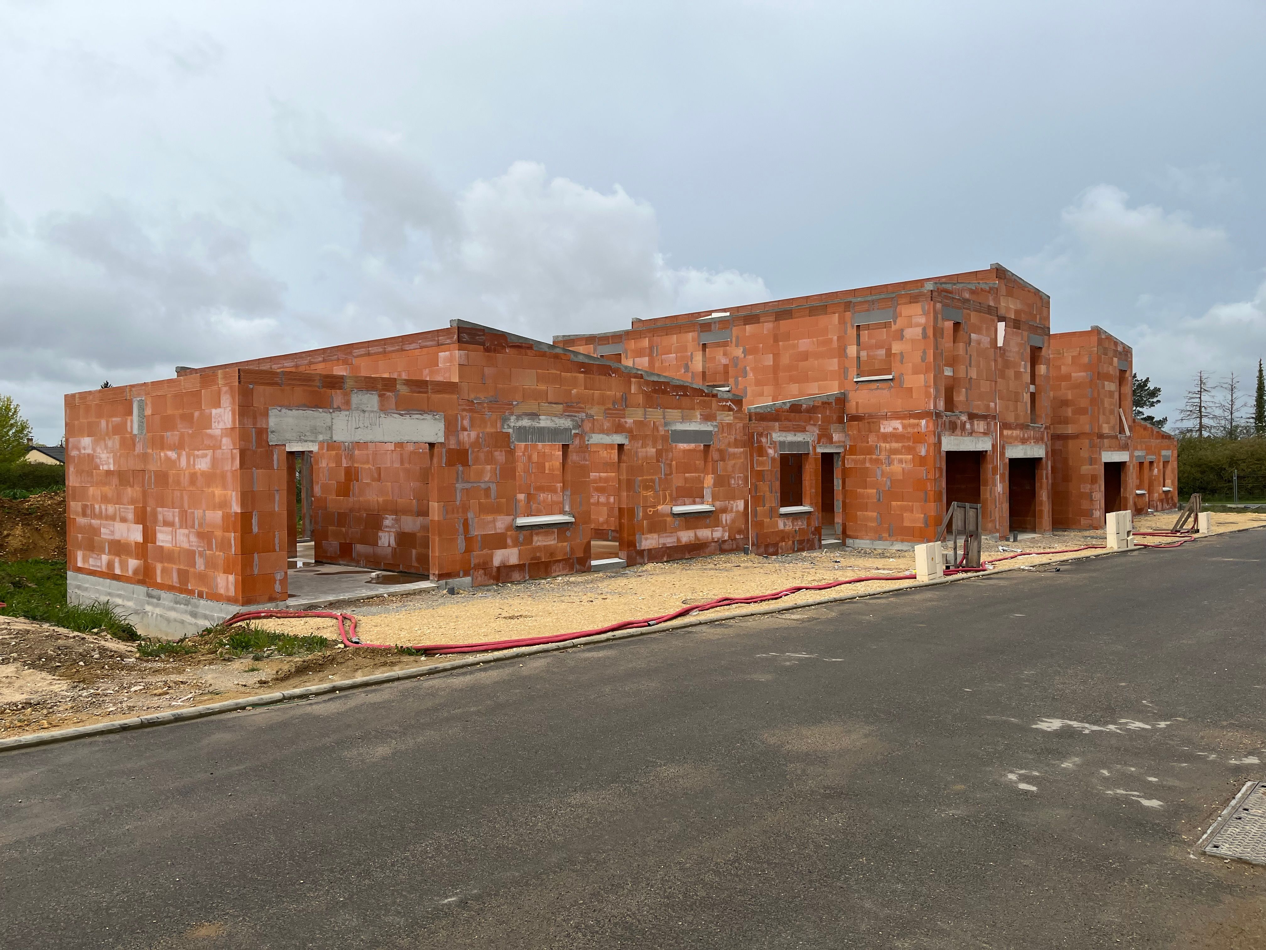 Chantier construction maison neuve