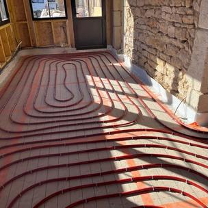 Plancher chauffant étage