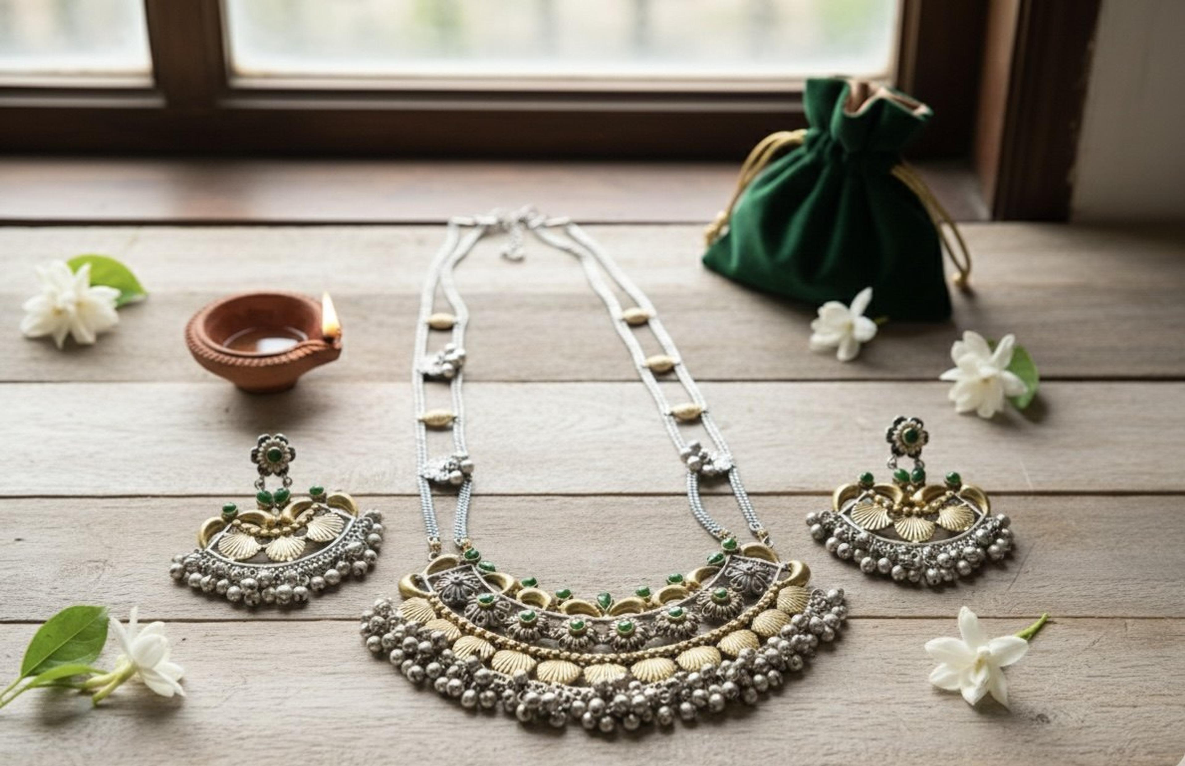 Handmade jewellery set