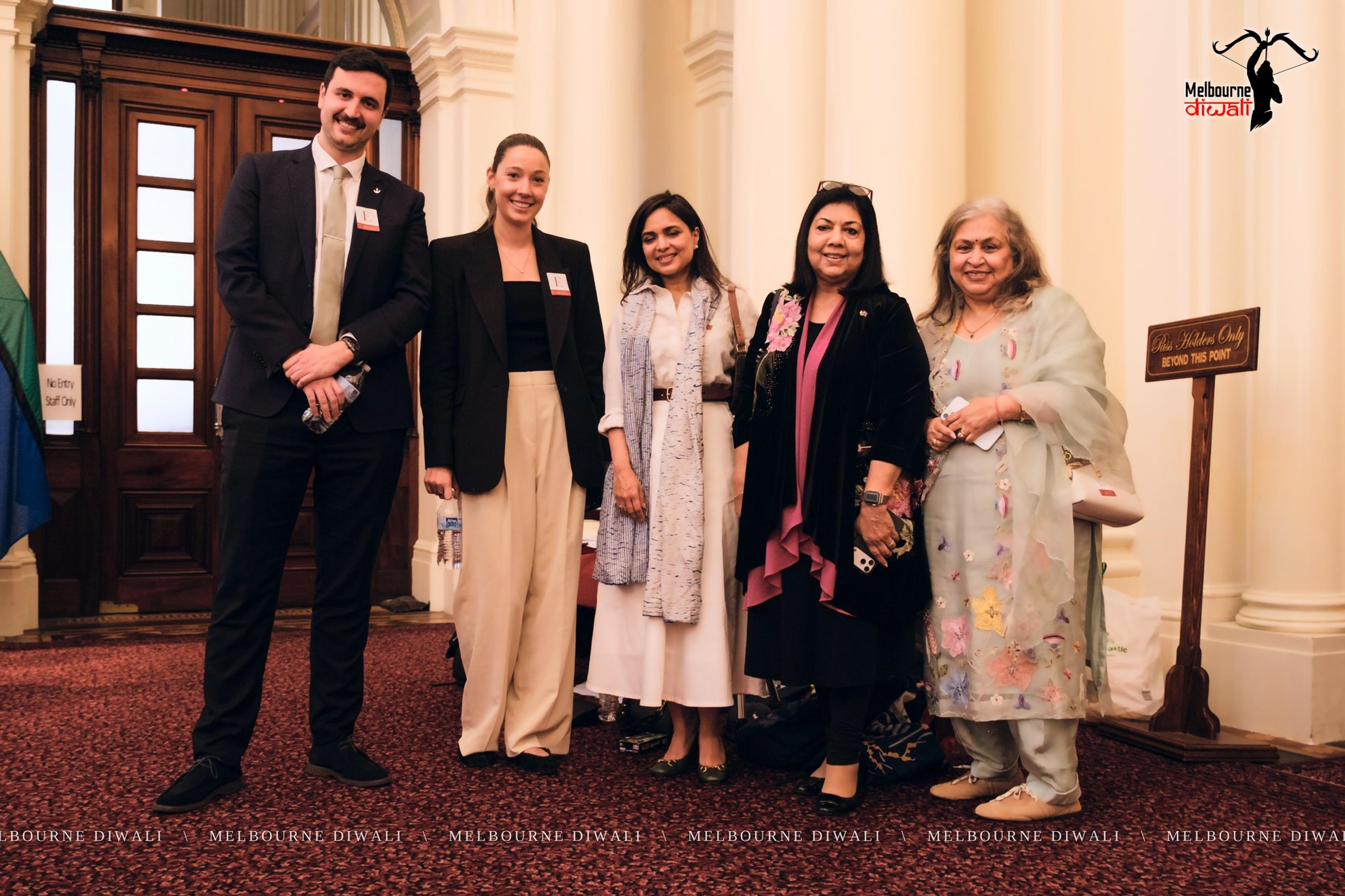 Guests stay on in Queen's Hall after the group photograph