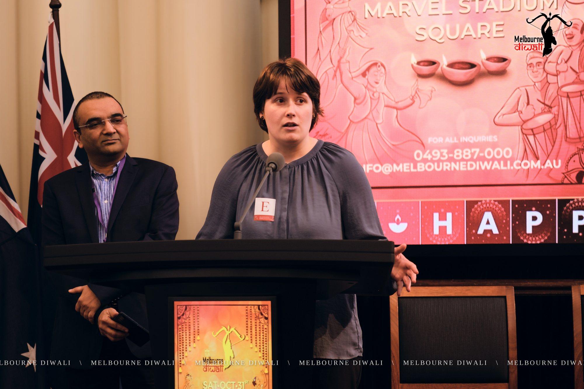 Emma Clarke of the Australian College of The Arts speaks about the Launch poster she made