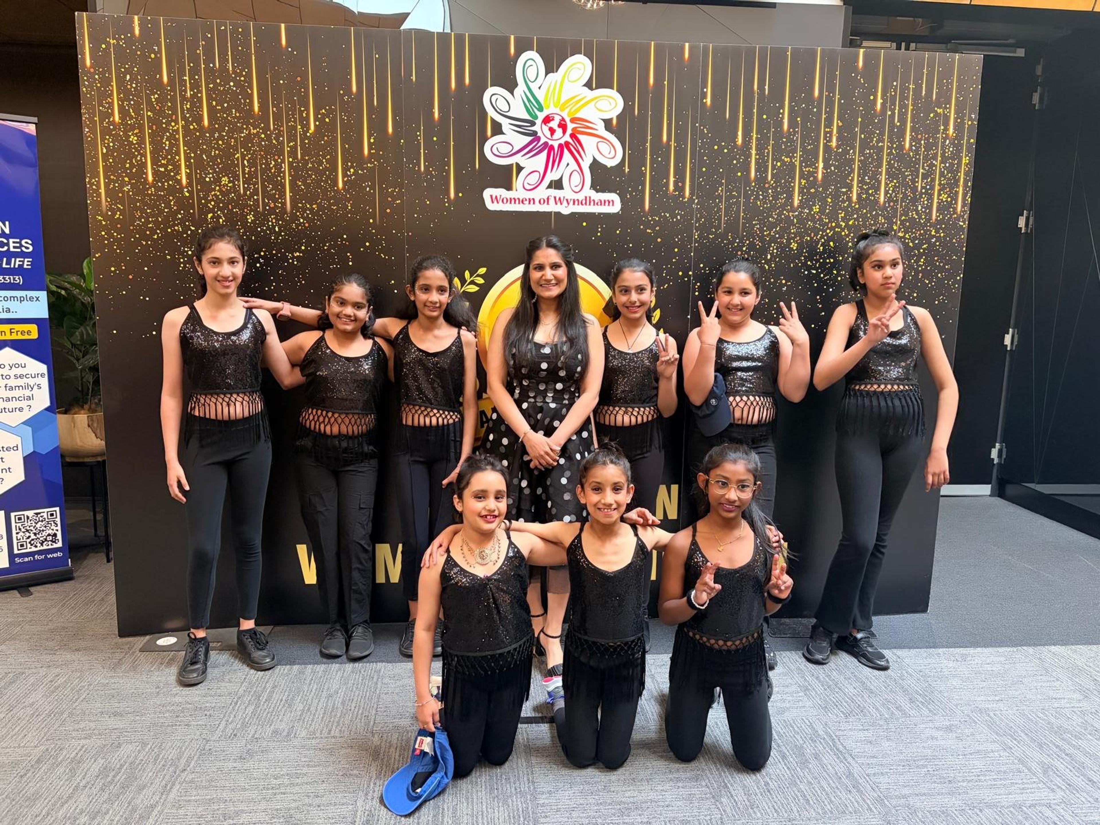 Desi Dance Fusion dancers at Melbourne Diwali