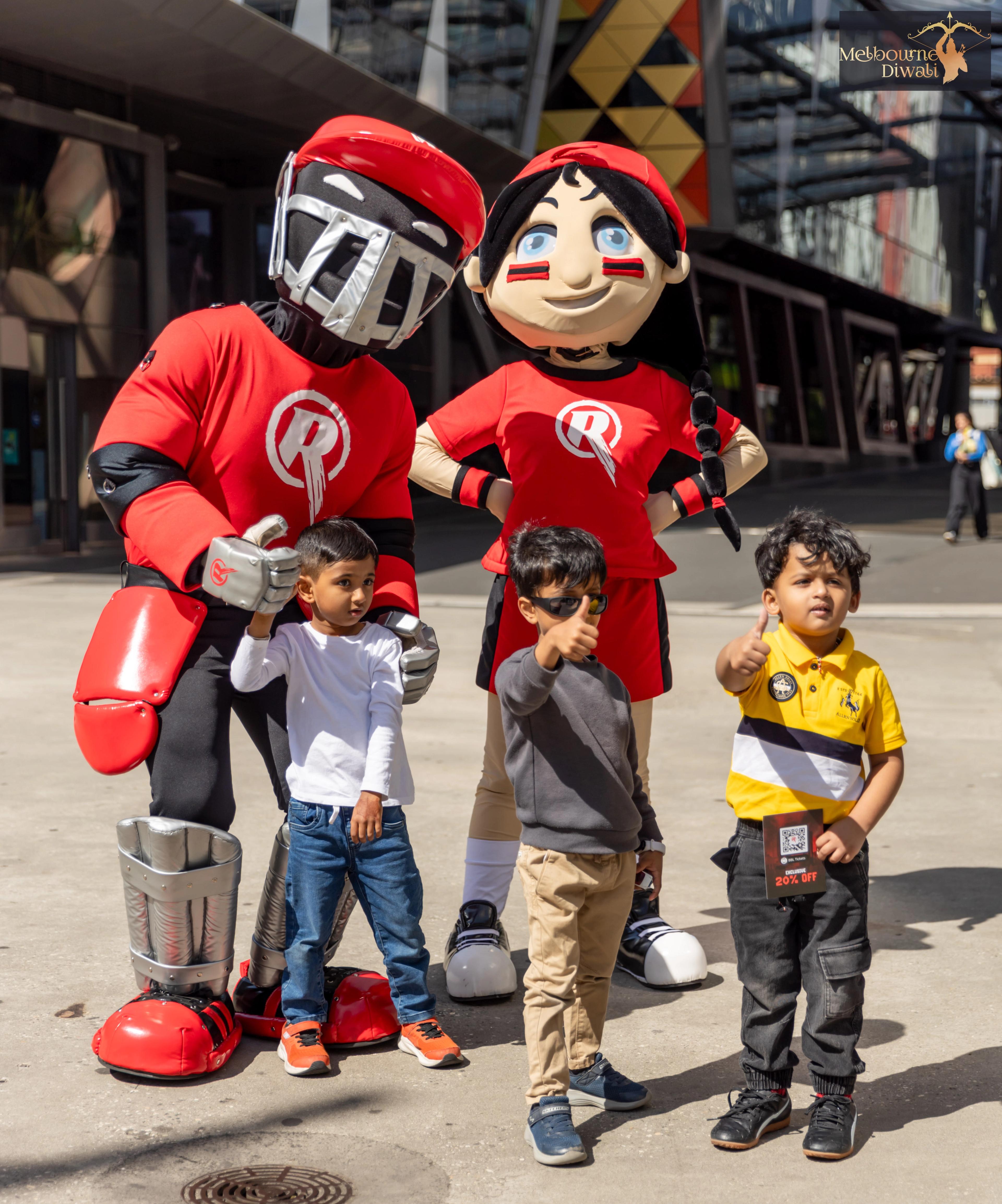 Melbourne Diwali 2025 celebration at Marvel Stadium Square with thousands of attendees