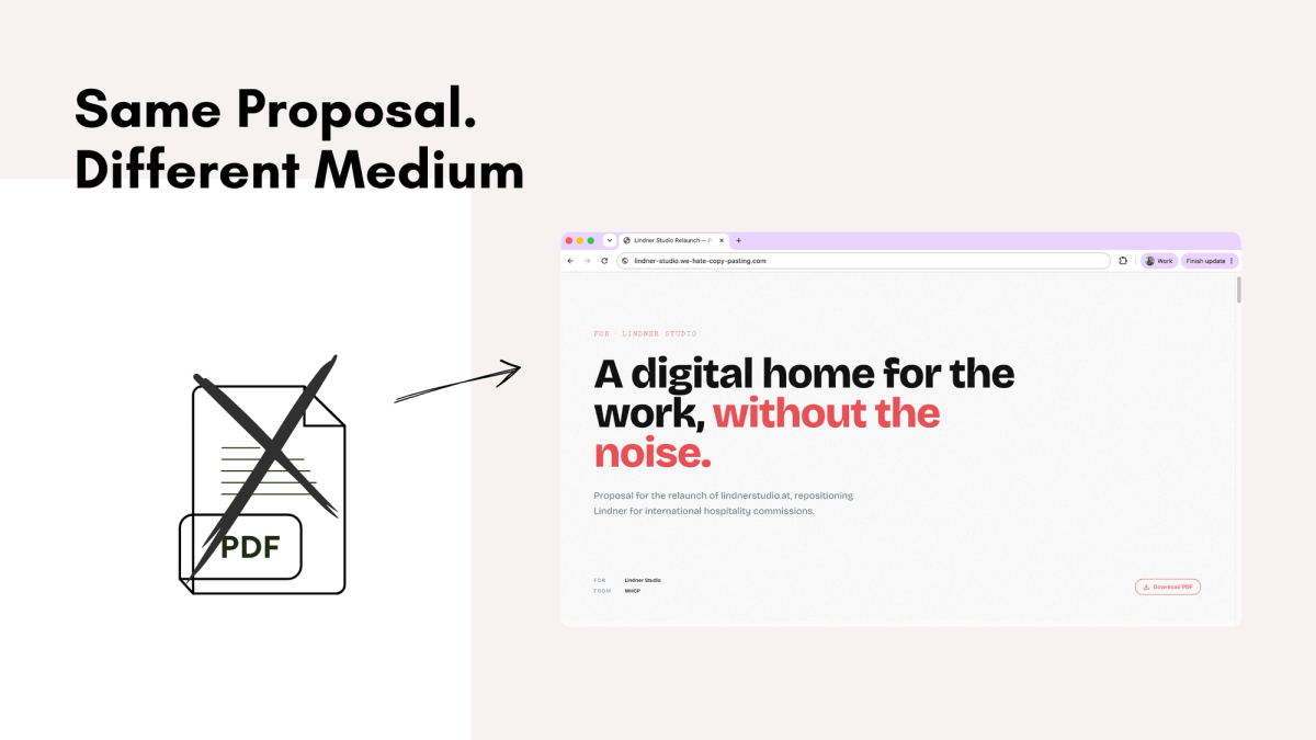 Your proposal is the first thing a client sees you make. Most agencies waste it.