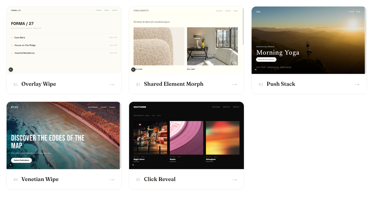 I Keep Collecting Page Transitions. So I'm Building My Own Library.