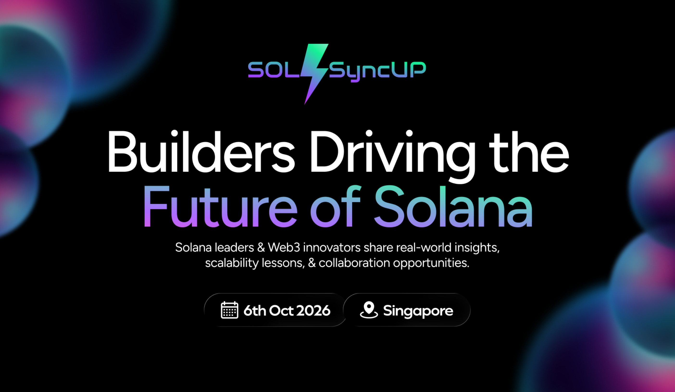 Sol SyncUp Hosts Infrastructure Summit Singapore to Standardize DePIN Architecture