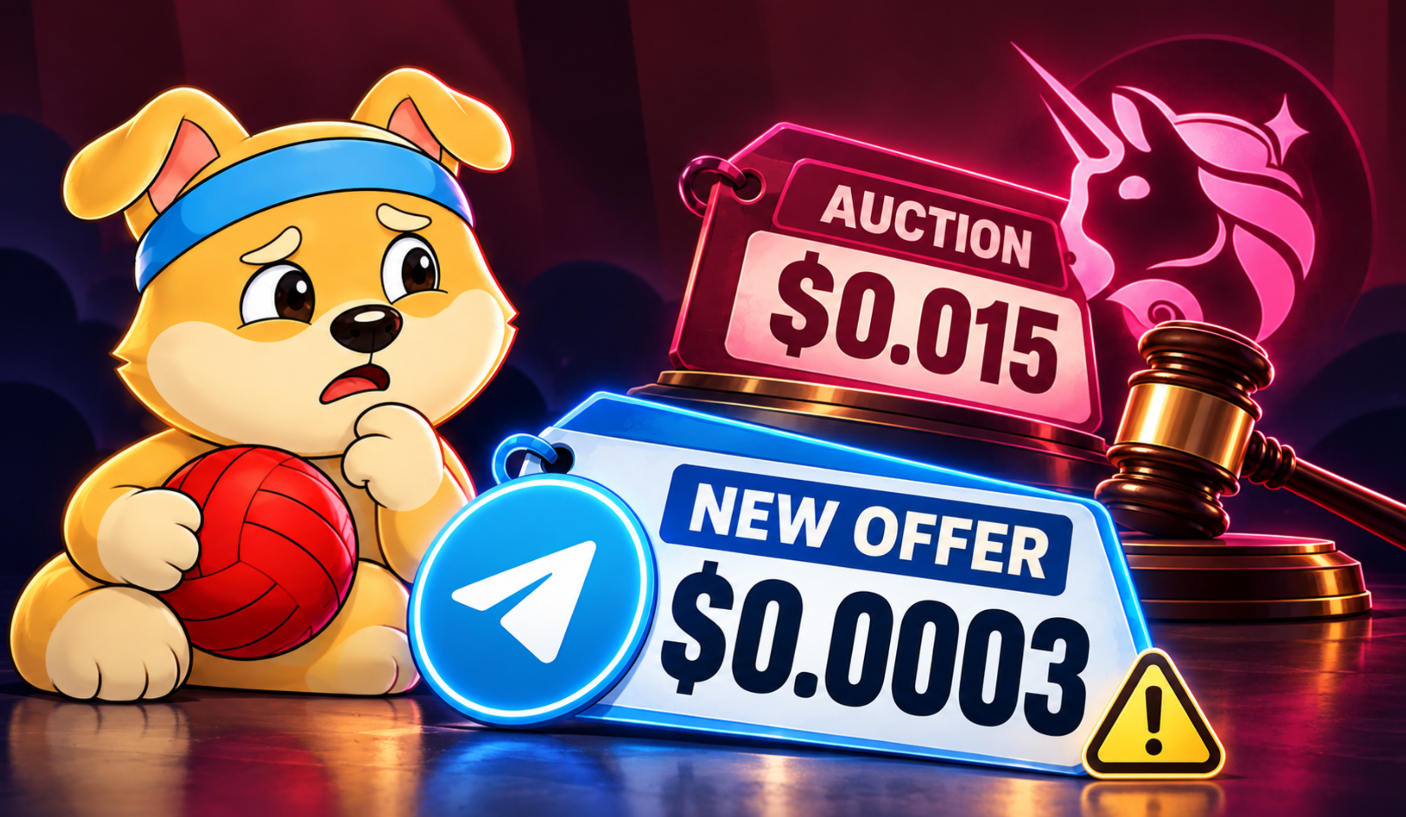 DogeBall Offers Tokens 98% Below Auction Starting Price Days Before Claims