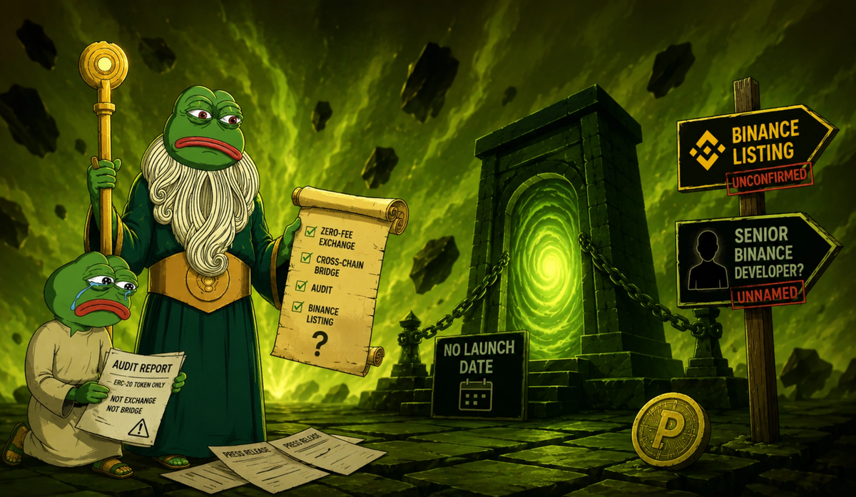 Cover Image for Pepeto Announces DEX Completion With Conflicting Development Updates, Repeats Binance Listing Claims