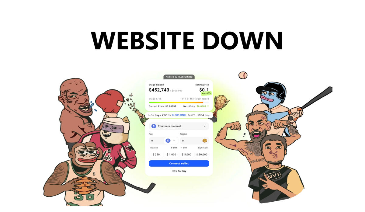 Cover Image for XYZVerse Website Taken Offline for 17 Hours During Presale, Raising Rugpull Fears