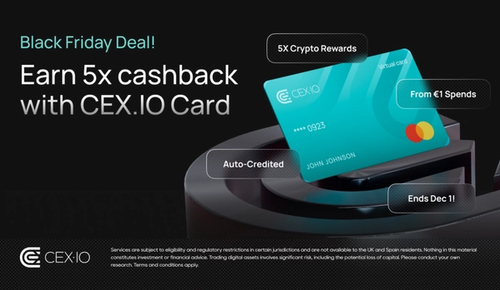 CEX.IO Unveils Global Black Friday Offers for 2025