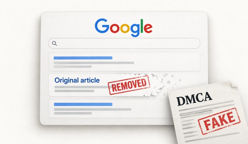 We Tested Fake DMCA Complaints Against Our Own Pages. Google Took Them Down From Search
