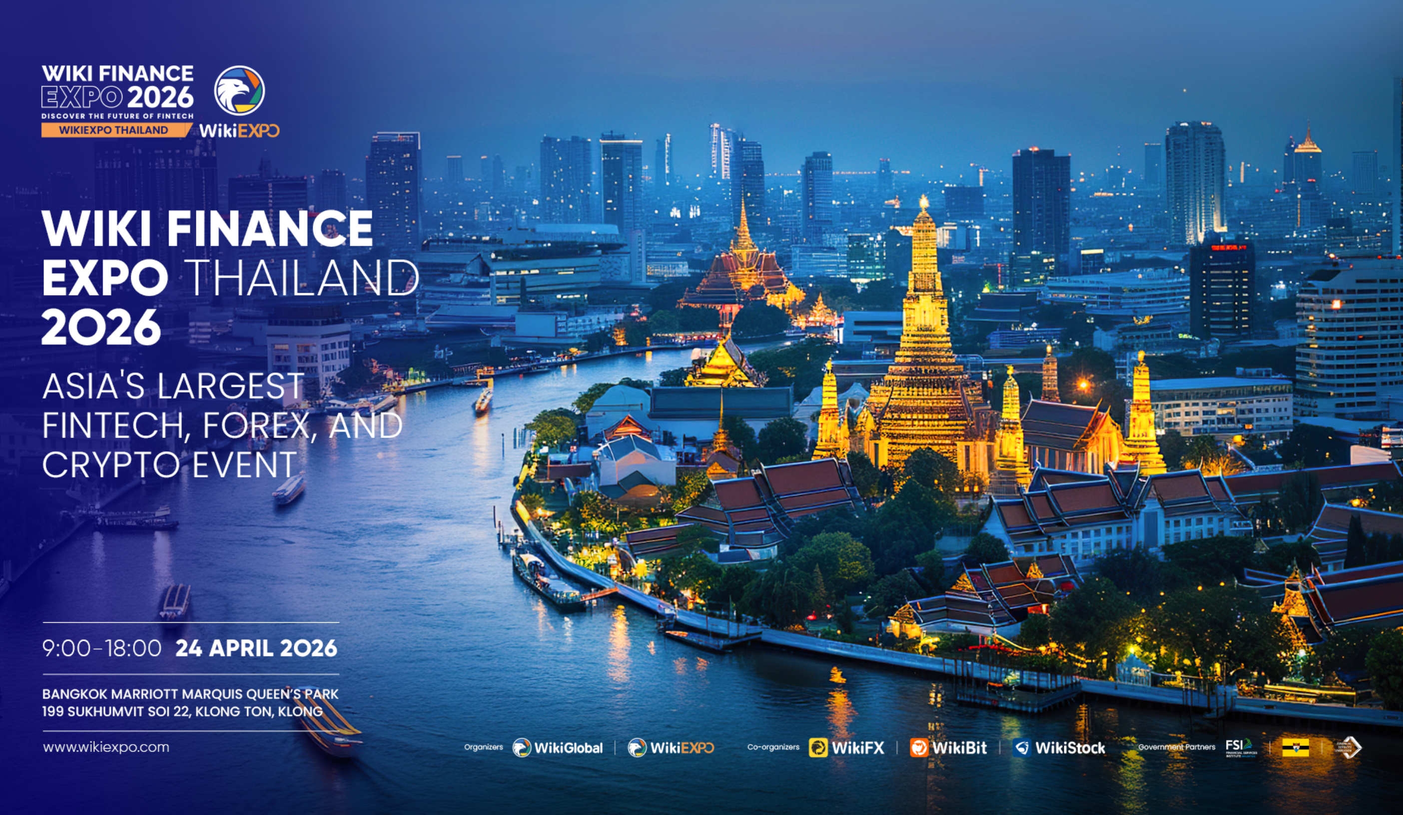 Wiki Finance Expo Thailand 2026 Bangkok: Fintech, Web3, Crypto Event